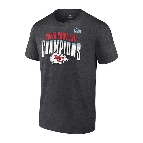 Fanatics NFL Super Bowl LVII Champions Chiefs Roster T Shirt Mens 2XL Gray NEW - Picture 2 of 10